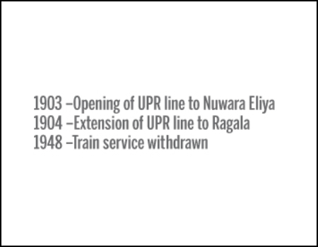 The forgotten : Uda Pussellawa Railway (UPR) line