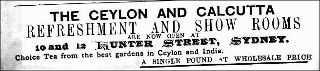30.The Ceylon & Calcutta Refreshment Show Rooms